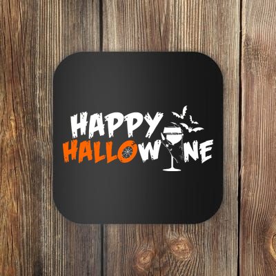 Happy Hallowine Funny Halloween Coaster