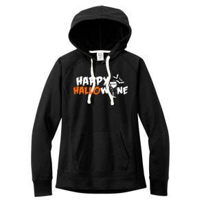 Happy Hallowine Funny Halloween Women's Fleece Hoodie