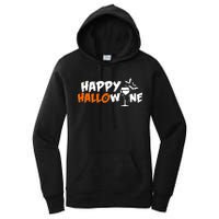 Happy Hallowine Funny Halloween Women's Pullover Hoodie