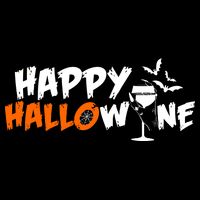 Happy Hallowine Funny Halloween Poster