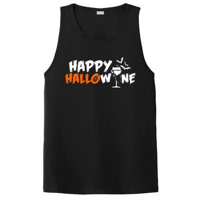 Happy Hallowine Funny Halloween PosiCharge Competitor Tank