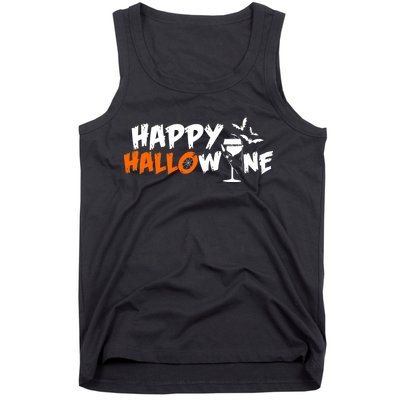 Happy Hallowine Funny Halloween Tank Top