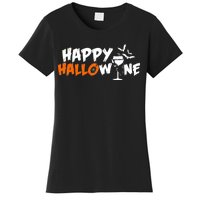 Happy Hallowine Funny Halloween Women's T-Shirt