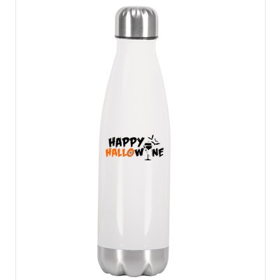 Happy Hallowine Funny Halloween Stainless Steel Insulated Water Bottle