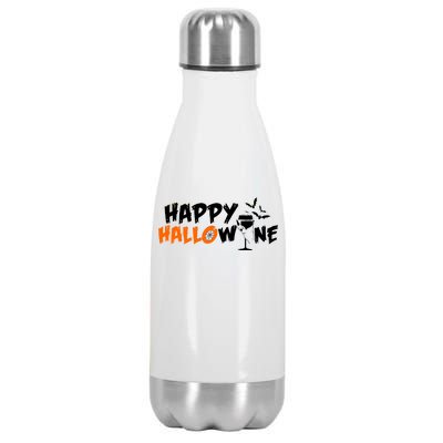 Happy Hallowine Funny Halloween Stainless Steel Insulated Water Bottle