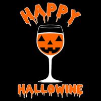Happy Hallowine Funny Halloween Wine Sustainable Bucket Hat