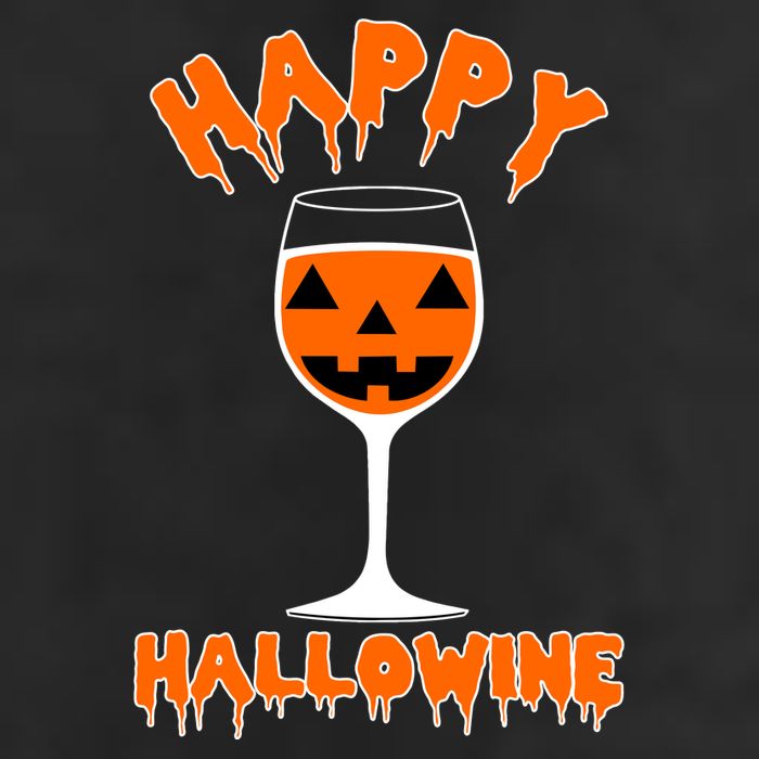 Happy Hallowine Funny Halloween Wine Adult Drive Performance Visor