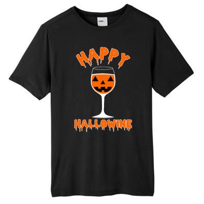 Happy Hallowine Funny Halloween Wine Tall Fusion ChromaSoft Performance T-Shirt