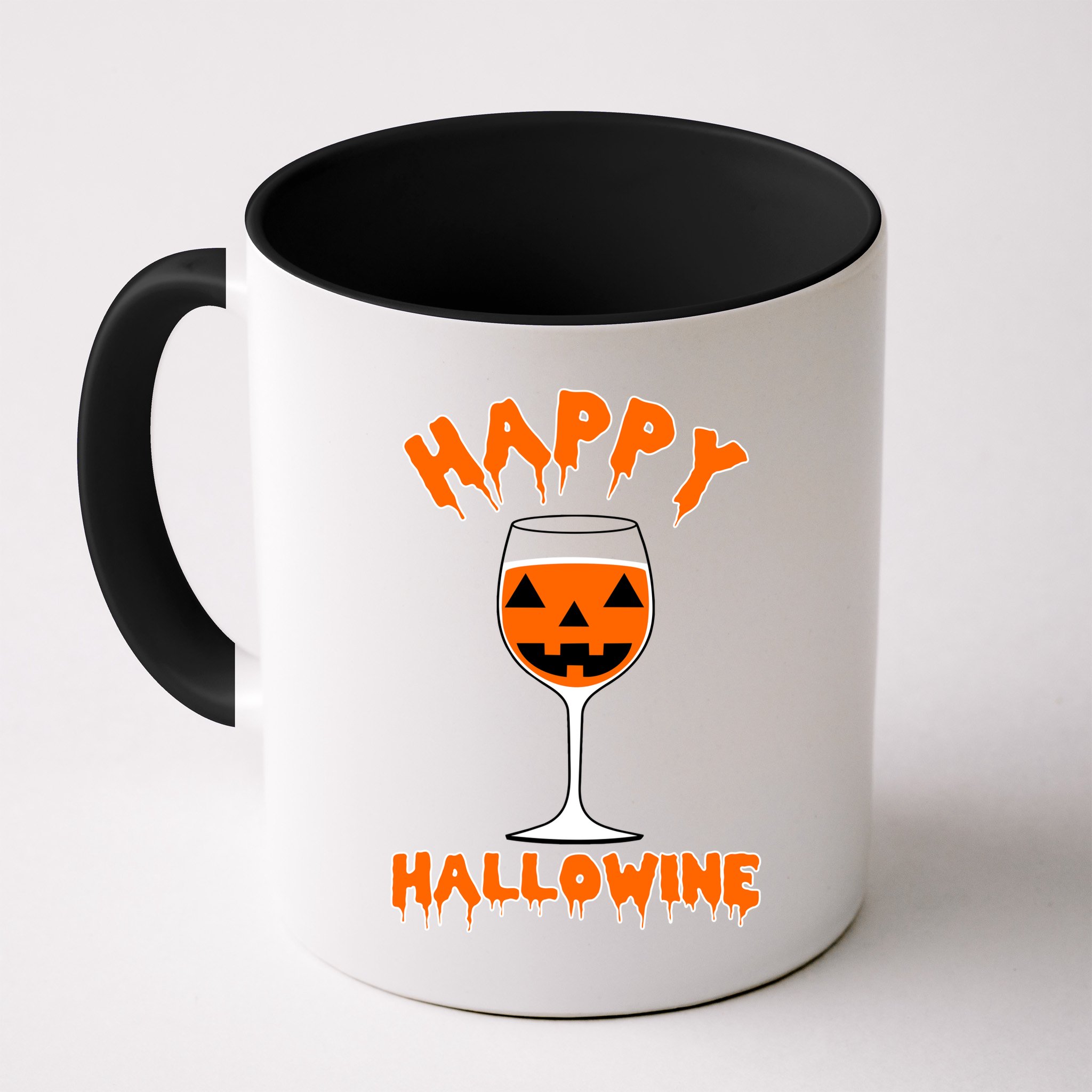 Happy Hallowine Funny Halloween Wine Mug