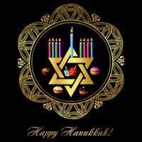 Happy Hanukkah Sustainable Bucket Hat