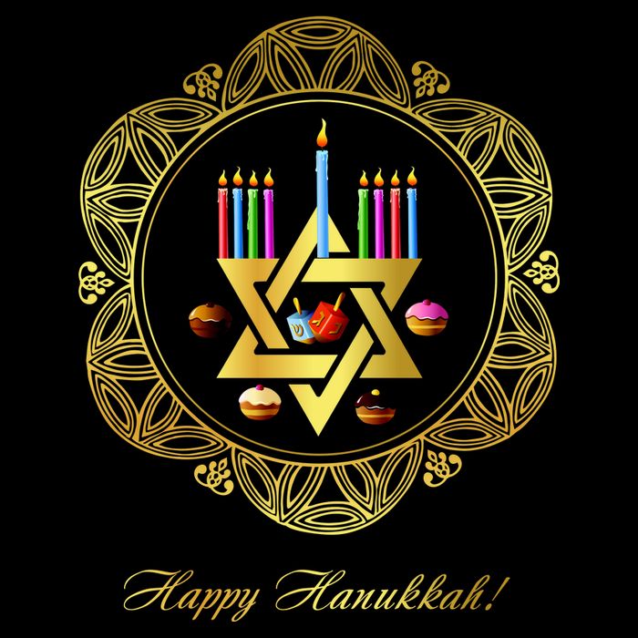 Happy Hanukkah Sustainable Bucket Hat