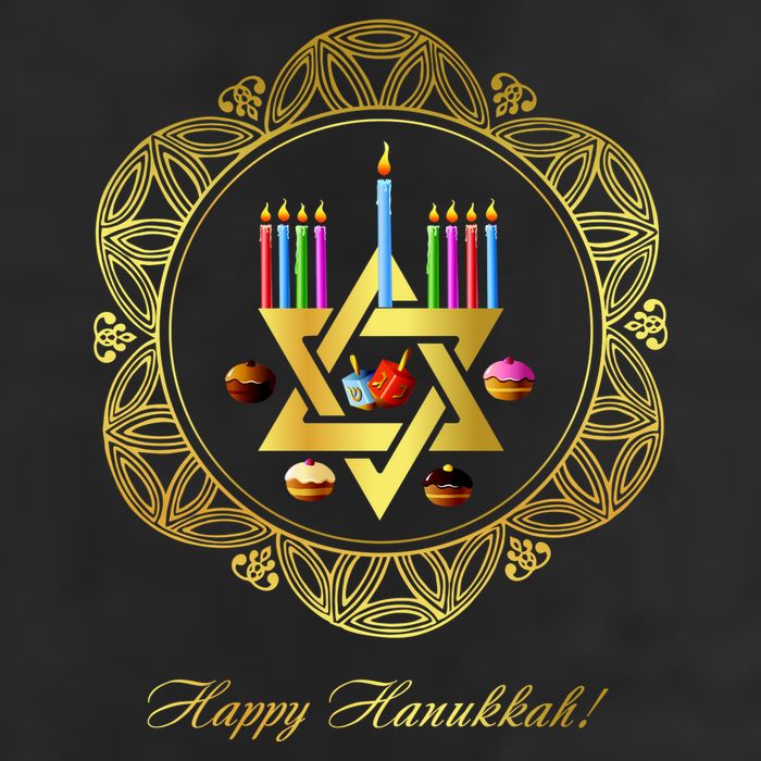 Happy Hanukkah Adult Drive Performance Visor