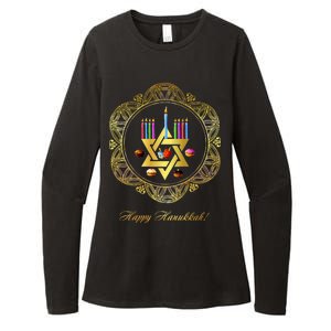 Happy Hanukkah Womens CVC Long Sleeve Shirt