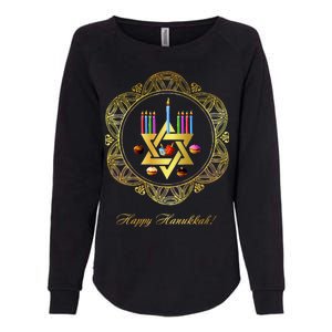 Happy Hanukkah Womens California Wash Sweatshirt