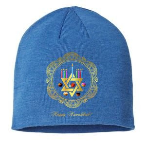 Happy Hanukkah Sustainable Beanie