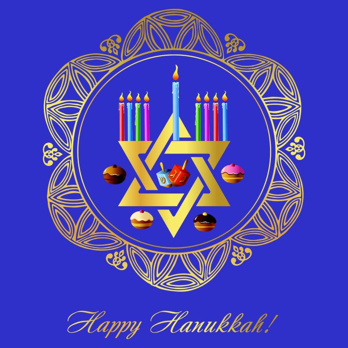 Happy Hanukkah Baby Bodysuit