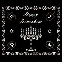 Happy Hanukkah Dreidel Jewish Star of David City Backpack