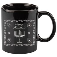 Happy Hanukkah Dreidel Jewish Star of David 11oz C Handle Ceramic Mug