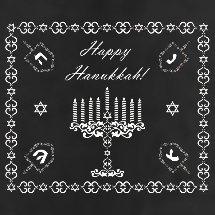 Happy Hanukkah Dreidel Jewish Star of David Hat