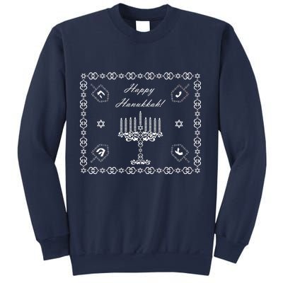 Happy Hanukkah Dreidel Jewish Star of David Sweatshirt