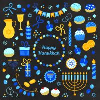 Happy Hanukkah Dreidel Star of David Menorah Mashup 15oz Campfire Ceramic Mug