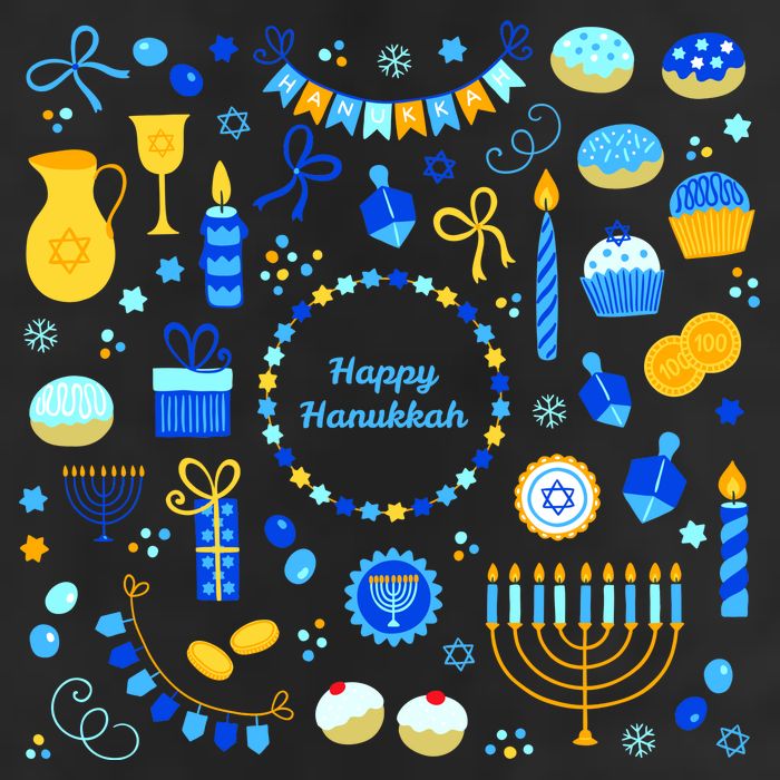 Happy Hanukkah Dreidel Star of David Menorah Mashup 15oz Campfire Ceramic Mug