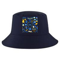 Happy Hanukkah Dreidel Star of David Menorah Mashup Cool Comfort Performance Bucket Hat