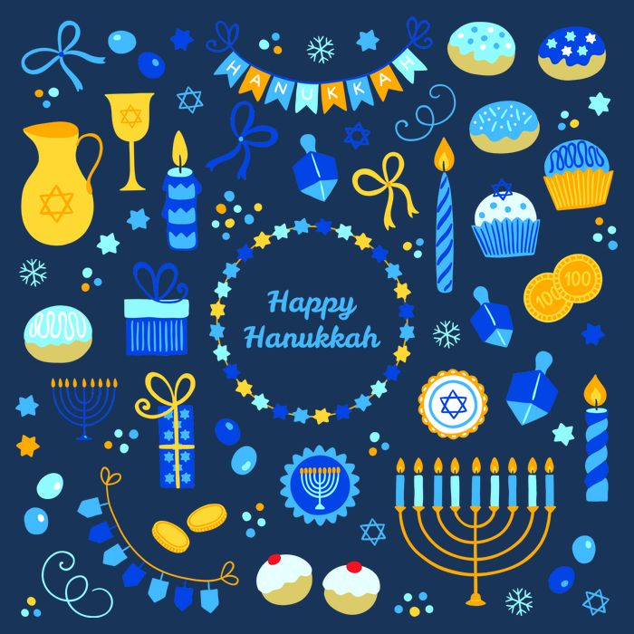 Happy Hanukkah Dreidel Star of David Menorah Mashup 16 in Basic Backpack