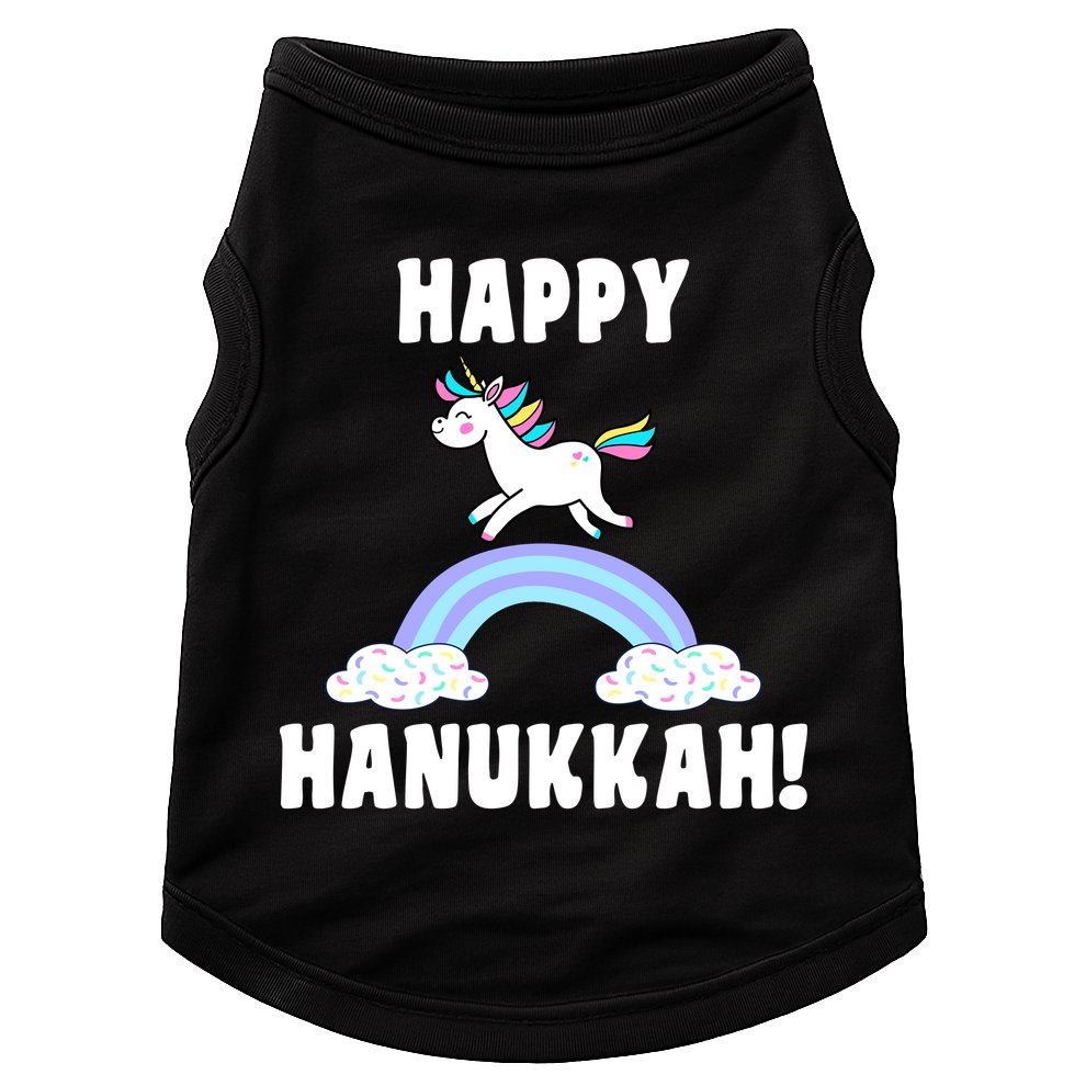 Happy Hanukkah Magic Unicorn Doggie Tank