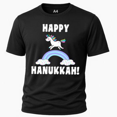 Happy Hanukkah Magic Unicorn Performance Shirt