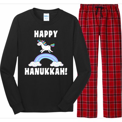 Happy Hanukkah Magic Unicorn Long Sleeve Pajama Set