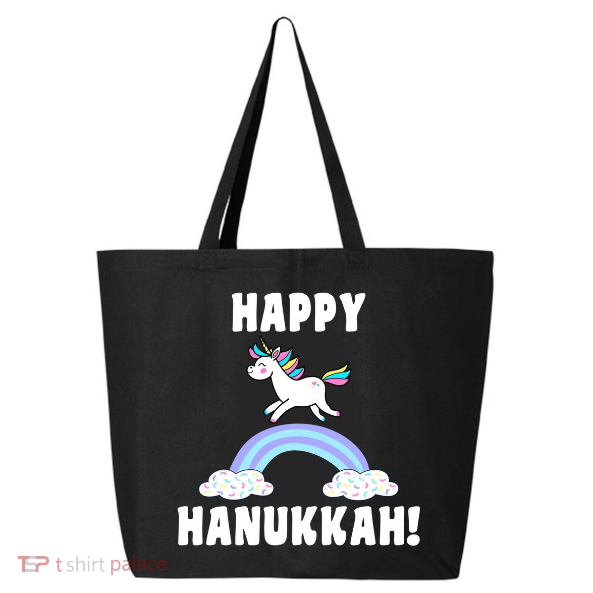 Happy Hanukkah Magic Unicorn 25L Jumbo Tote