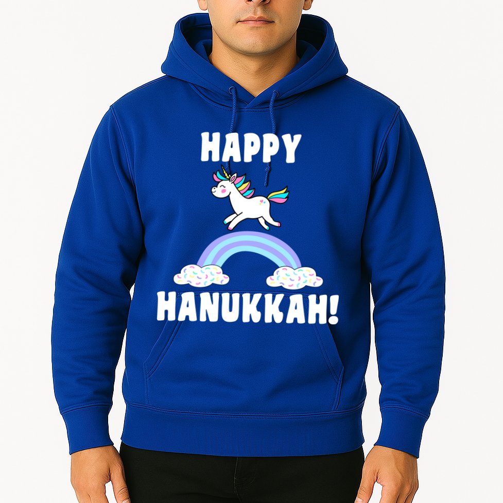Happy Hanukkah Magic Unicorn Hoodie