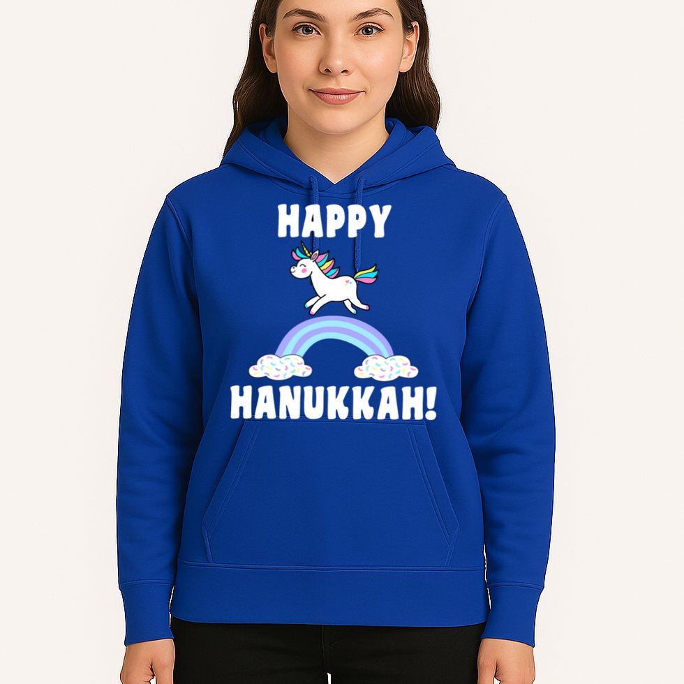 Happy Hanukkah Magic Unicorn Hoodie