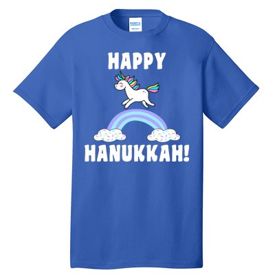 Happy Hanukkah Magic Unicorn Tall T-Shirt