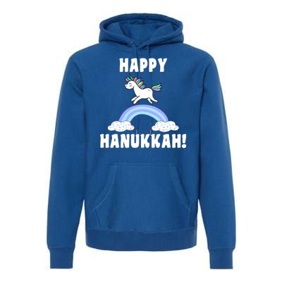 Happy Hanukkah Magic Unicorn Premium Hoodie