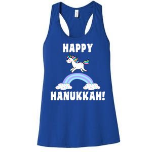 Happy Hanukkah Magic Unicorn Women's Racerback Tank