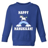 Happy Hanukkah Magic Unicorn Toddler Sweatshirt