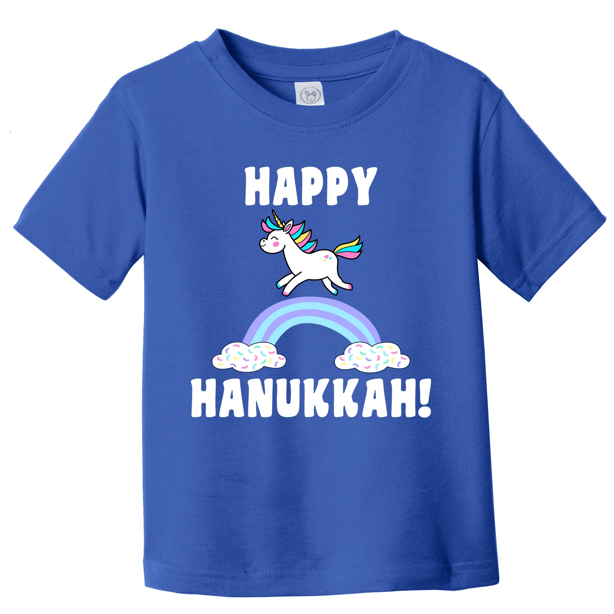 Happy Hanukkah Magic Unicorn Toddler T-Shirt