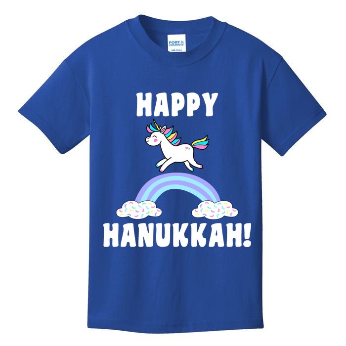 Happy Hanukkah Magic Unicorn Kids T-Shirt