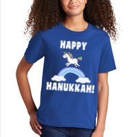 Happy Hanukkah Magic Unicorn Kids T-Shirt