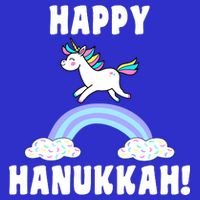 Happy Hanukkah Magic Unicorn Kids T-Shirt