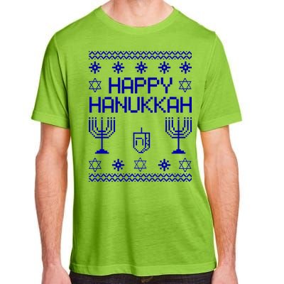 Happy Hanukkah Ugly Adult ChromaSoft Performance T-Shirt