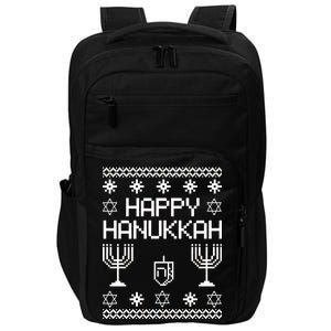 Happy Hanukkah Ugly Impact Tech Backpack