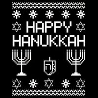 Happy Hanukkah Ugly 7-Panel Snapback Hat