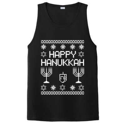 Happy Hanukkah Ugly PosiCharge Competitor Tank