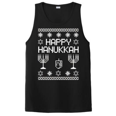 Happy Hanukkah Ugly PosiCharge Competitor Tank