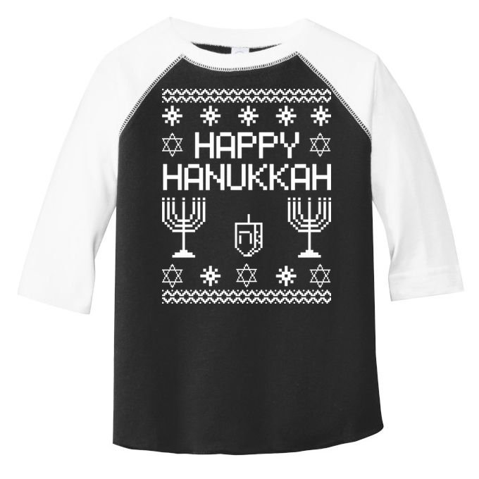 Happy Hanukkah Ugly Toddler Fine Jersey T-Shirt