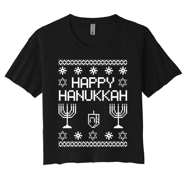 Happy Hanukkah Ugly Crop Top