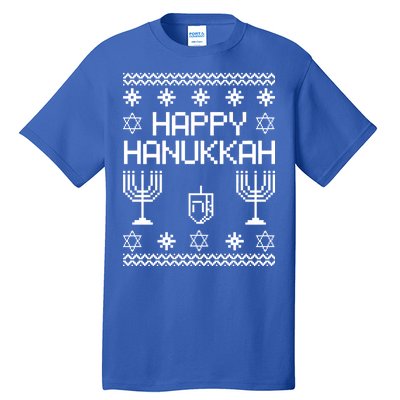 Happy Hanukkah Ugly Tall T-Shirt